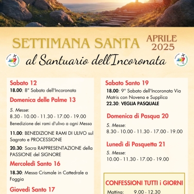 PASQUA 2025 presso la BASILICA GIUBILARE dell’INCORONATA